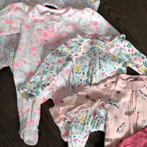 Carters Newborn Baby Girl Pjs (6)